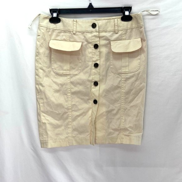 Tommy Hilfiger Women's Button-Down Y2K Skirt Yellow - Size 6 - Picture 1 of 6